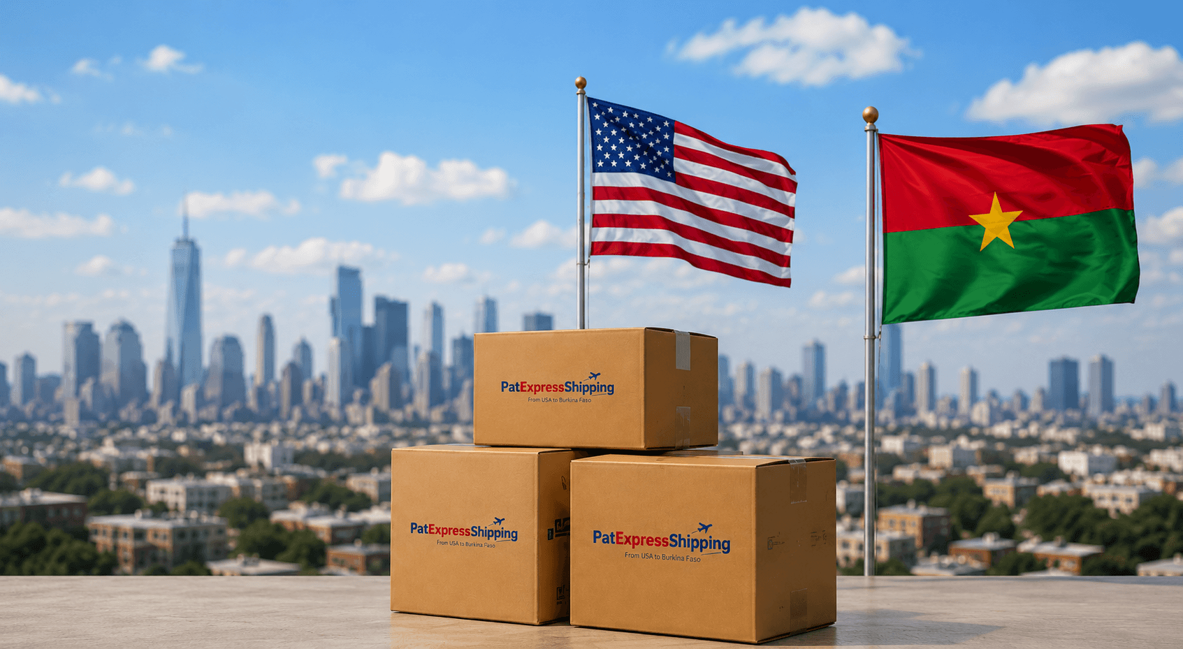 PatExpressShipping — expédition entre les États-Unis et le Burkina Faso